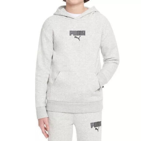 Puma Youth Set Boy's Hoodie PANTS Tracksuit 2pc Unisex Kids Size 10/12 New - Picture 1 of 4